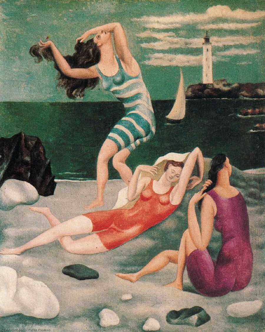 Những người tắm biển (Pablo Picasso, 1918)