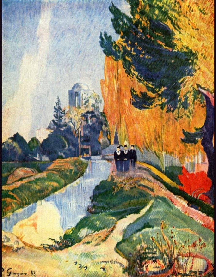 Phong cảnh ở Arles gần Alyscamps (Paul Gauguin, 1888)
