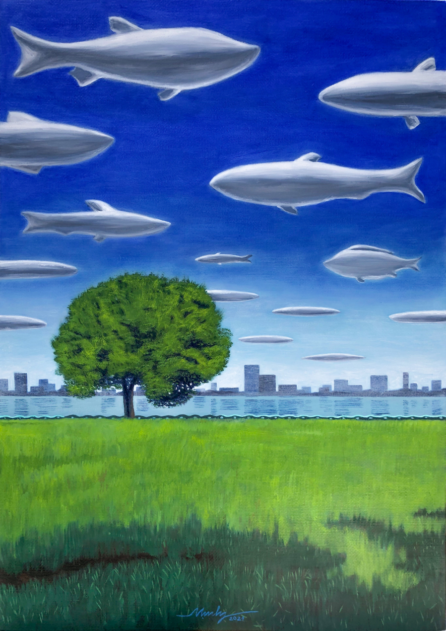 Clouds | Sơn dầu trên canvas, 50x70cm
