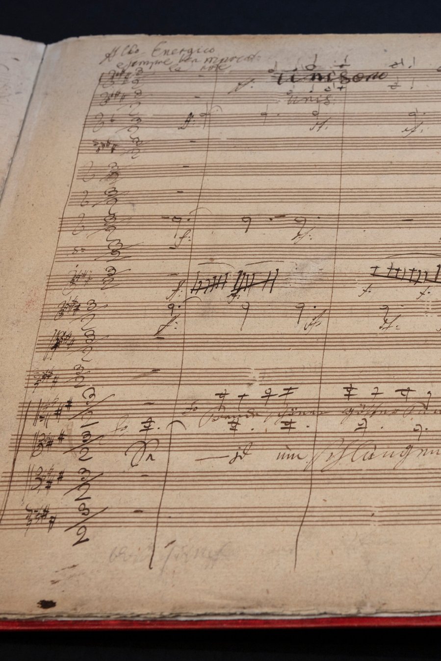 Bản giao hưởng số 9 của Beethoven, được trưng bày trong Thư viện Quốc gia