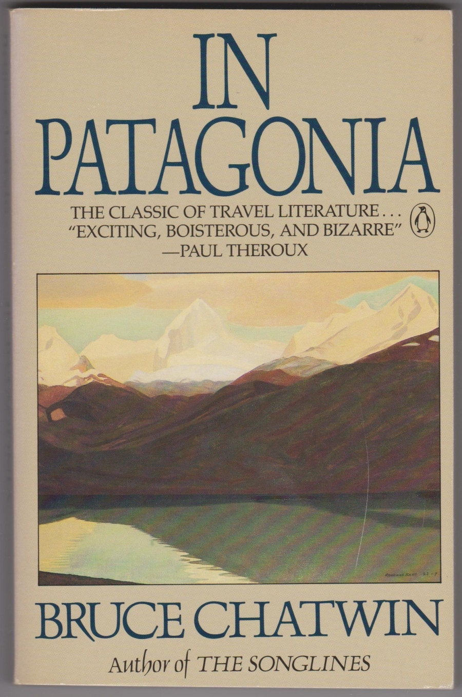 Bìa cuốn sách In Patagonia, bản năm 1988