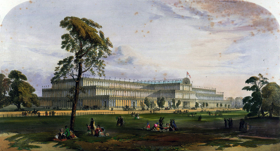 Hình mẫu cung điện pha lê tại London mà Palacio de Cristal đã sử dụng để thiết kế Palacio de Cristal. 