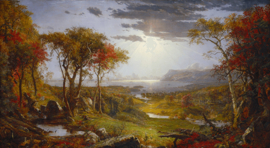 Mùa thu trên sông Hudson (Jasper Francis Cropsey, 1860)