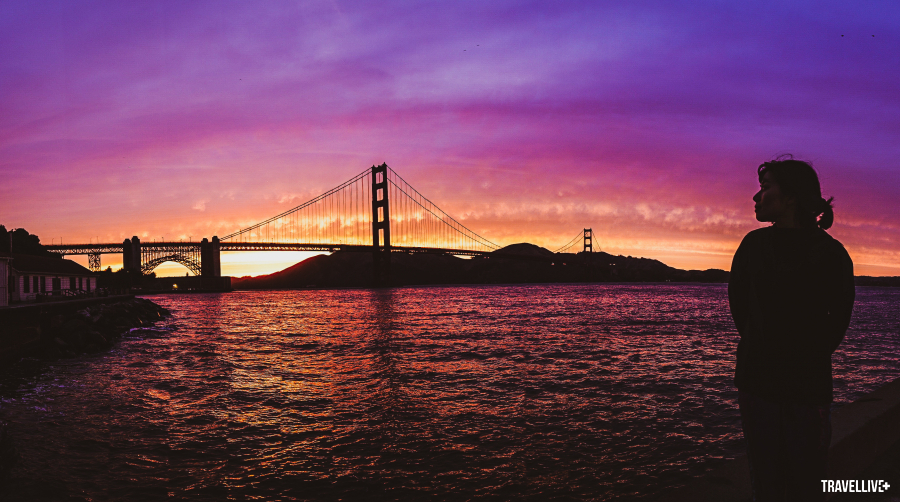 Hoàng hôn bên cầu Golden Gate