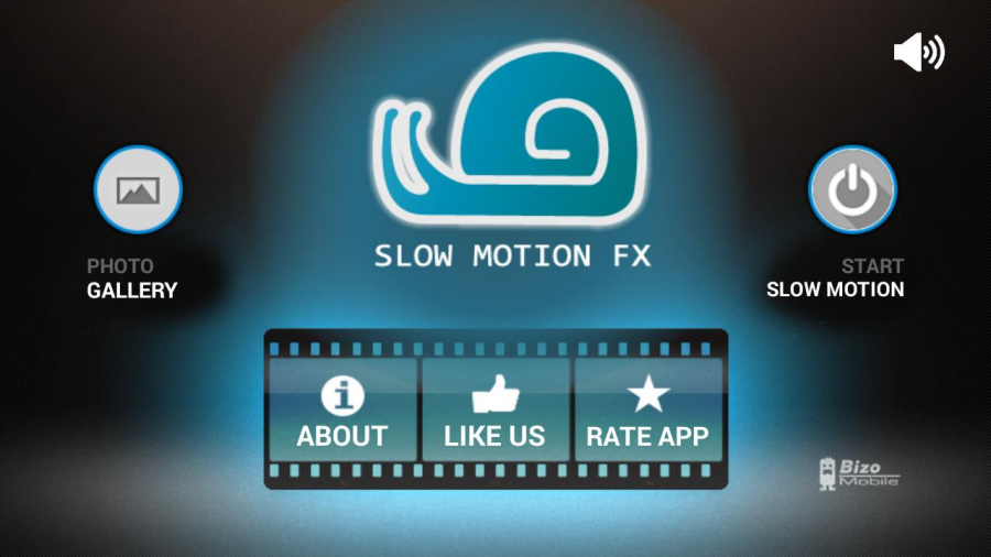 Giao diện ứng dụng Slow Motion Video FX.