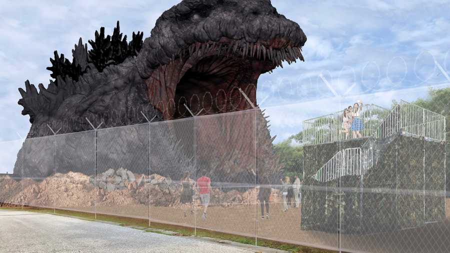 Đường hầm xuyên bụng Godzilla đang được hoàn thiện