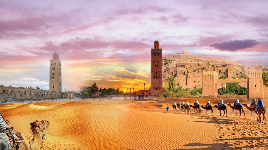 Vương quốc Maroc xinh đẹp với biển cát trải dài vô tận