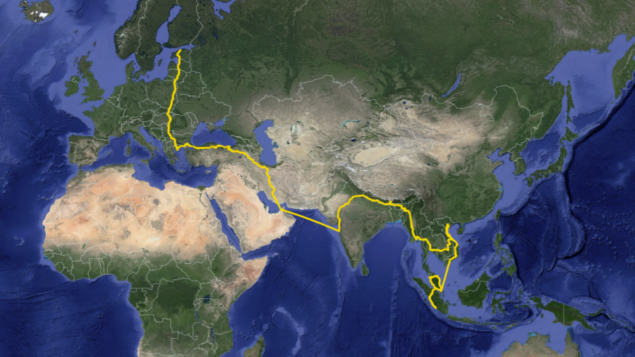 Hành trình đi bộ hơn 20.000 km qua 22 quốc gia của Meigo.