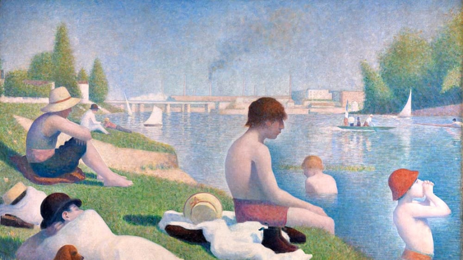 Đi bơi ở Asnieres (George Seurat, 1884)