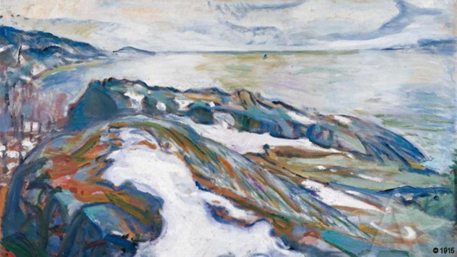 Phong cảnh mùa đông (Edward Munch, 1915)