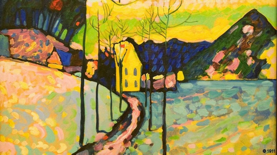 Phong cảnh mùa đông (Wassili Kandinsky, 1911)