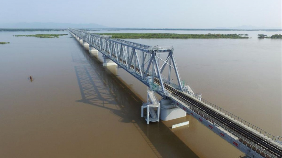 Cầu Đồng Giang-Nizhneleninskoye hoàn thành sau 7 năm khởi công.