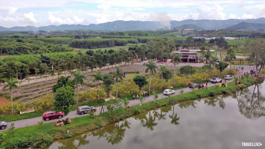 Vẻ đẹp của nước xanh, núi xa và rừng cây phủ bóng trên địa phận huyện Nghĩa Đàn, tỉnh Nghệ An