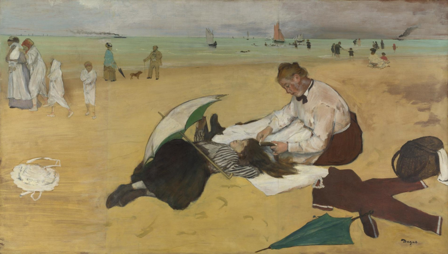 Trên bãi biển (Edgar Degas, 1870)