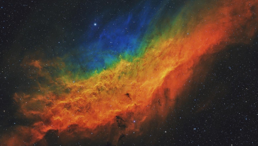 Bức ảnh “California Dreamin’ NGC 1499” của nhiếp ảnh gia Mỹ Terry Hancock.    