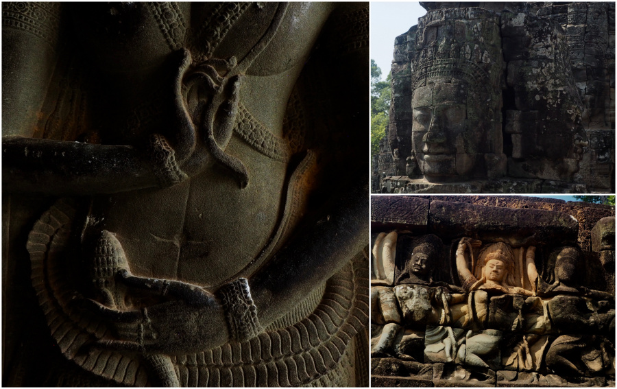 Những dấu ấn văn hoá đặc trưng của một quốc gia theo Phật giáo được thể hiện qua các hoa văn, hoạ tiết trên các bức tượng