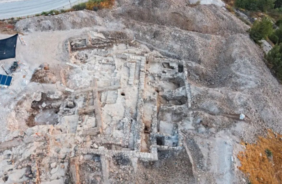 Khu vực khảo cổ ở Arnona nhìn từ trên cao