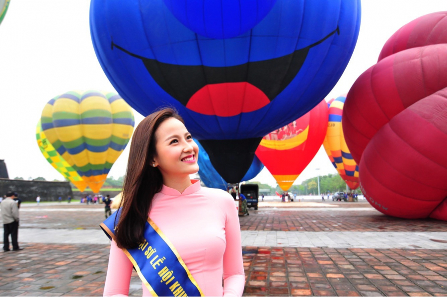 Hình ảnh từ lễ hội Khinh khí cầu quốc tế lần 2 tại Huế.