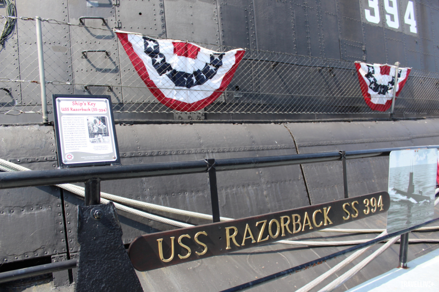 “Chân dung” của tàu ngầm USS Razorback. 