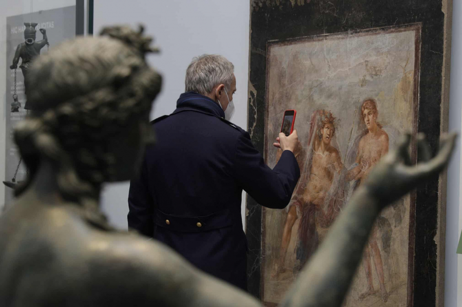 Bảo tàng Cổ vật ở Pompeii. Nơi này từng thu hút 4 triệu du khách trong năm 2019 (Ảnh: Gregorio Borgia)