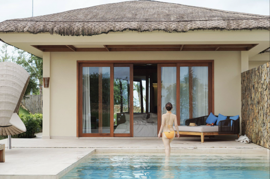 Hannah Nguyễn lựa chọn pool villa thuộc Fusion Resort dành riêng cho gia đình và một nơi thư giãn với những liệu trình Spa làm từ Hồ tiêu một đặc sản khi đến Phú Quốc.