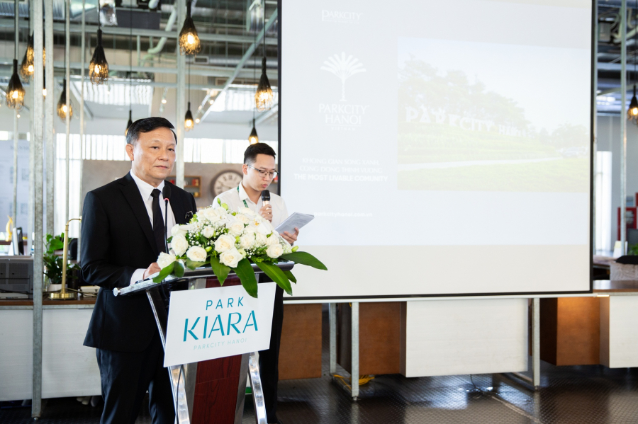 Ông Yap Chin Hua - Tổng giám đốc ParkCity Hanoi phát biểu tại sự kiện