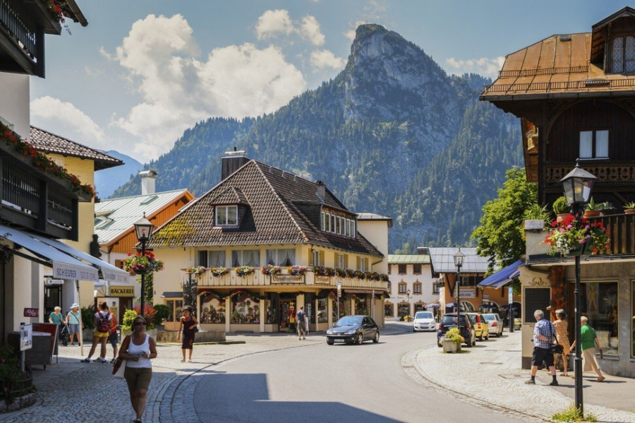 Làng Oberammergau ở xứ Bavaria