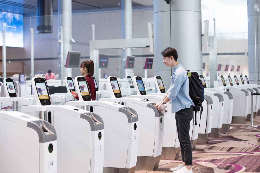 Công nghệ sinh trắc học được áp dụng tại sân bay Changi, Singapore