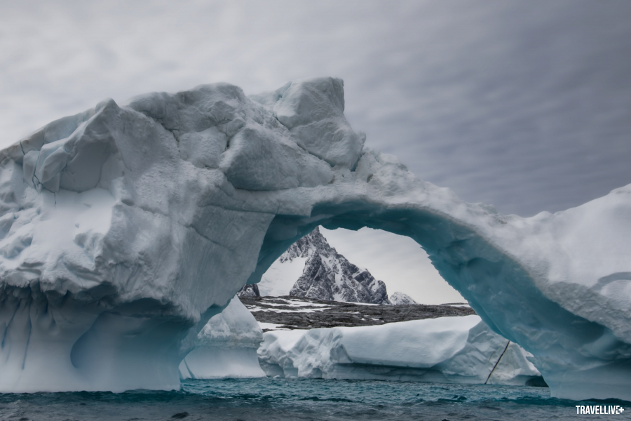 Những tảng băng khổng lồ tại Con hẻm Núi Băng (Iceberg Alley).