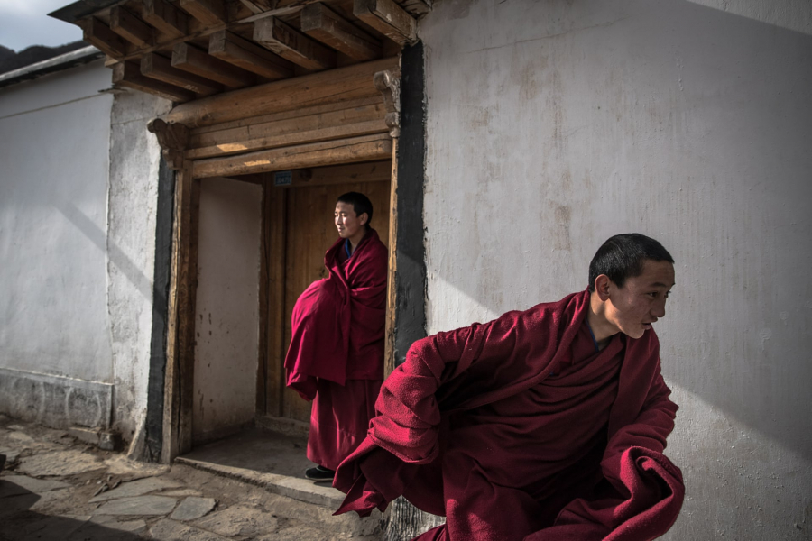 Các tu sĩ từ tu viện Labrang ở quận Xiahe