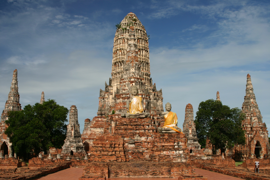 Một trong những di tích của Ayutthaya