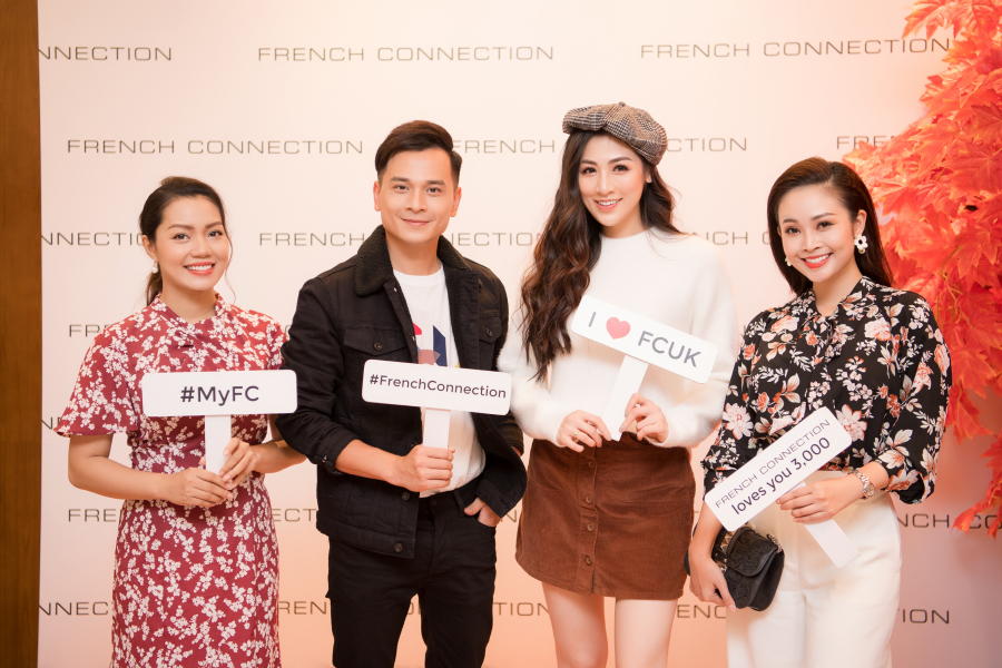 Những cái tên quen thuộc trên truyền hình như MC Danh Tùng, diễn viên Lương Thanh, MC Thùy Linh, MC Thu Hoài cũng xuất hiện ấn tượng tại sự kiện thời trang của French Connection.
