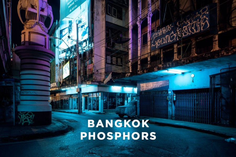 Dự án Bangkok Phosphors chụp đường phố Bangkok về đêm