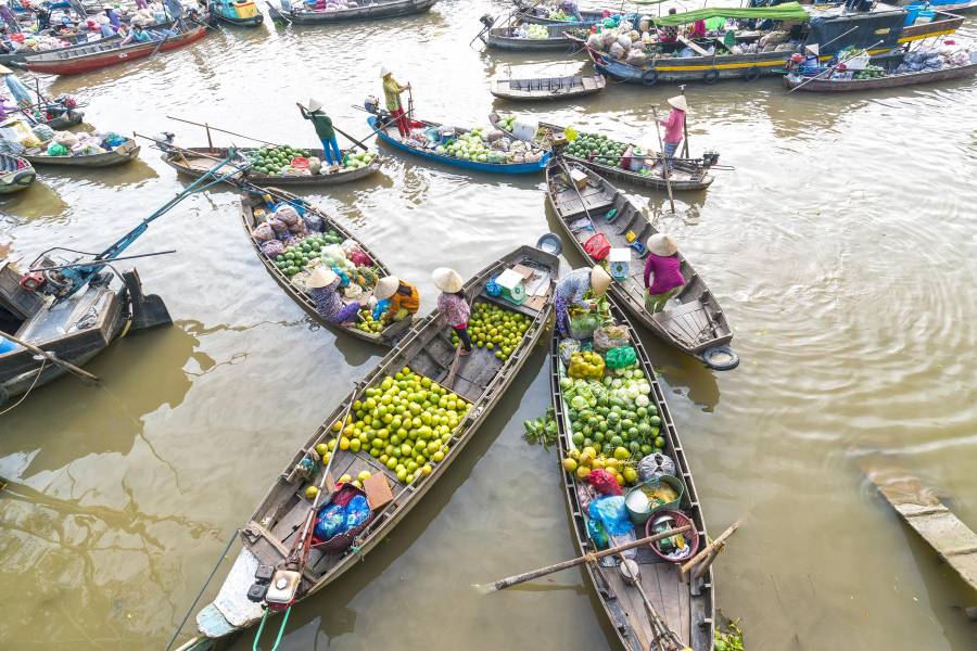 Chợ nổi trên sông Cửu Long