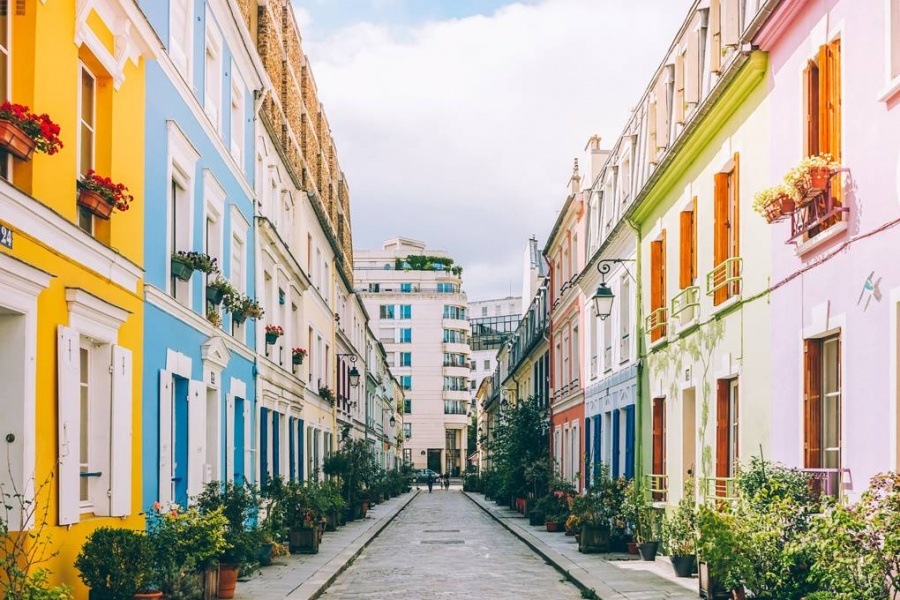 Rue Crémieux, dãy phố màu sắc nhất của thành phố Paris.