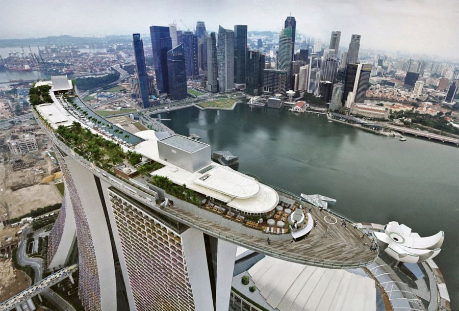 Marina Bay Sands là điểm nhấn kiến trúc độc đáo của Singapore