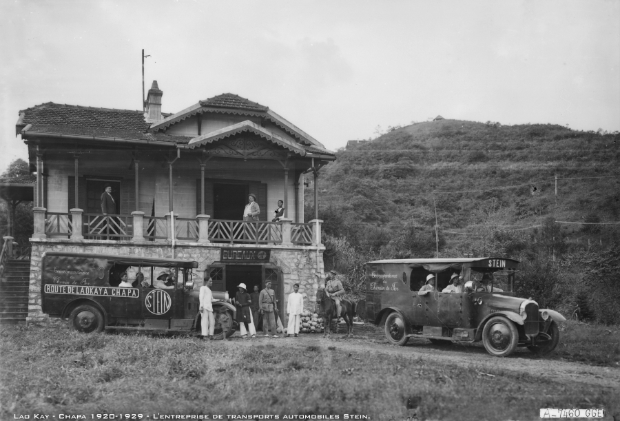 Văn phòng của Công ty Stein do người Pháp thành lập, công ty điều hành dịch vụ vận chuyển ở tỉnh Lào Cai.