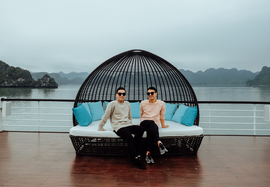Cặp đôi cũng đã lựa chọn President Cruises làm điểm dừng chân nghỉ dưỡng cho chuyến tham quan vịnh Hạ Long vừa qua.