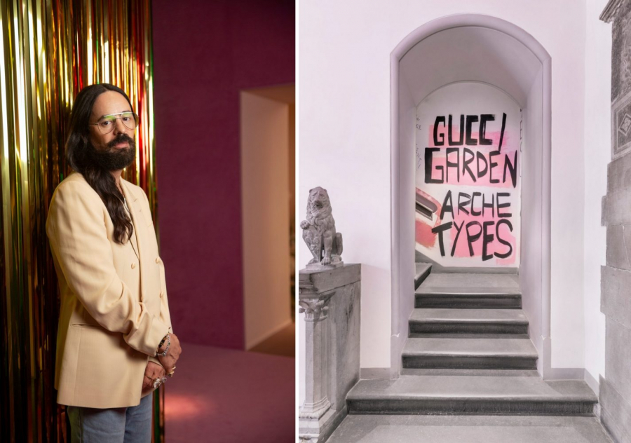 Giám đốc sáng tạo Alessandro Michele và cổng vào triển lãm Gucci Archetypes