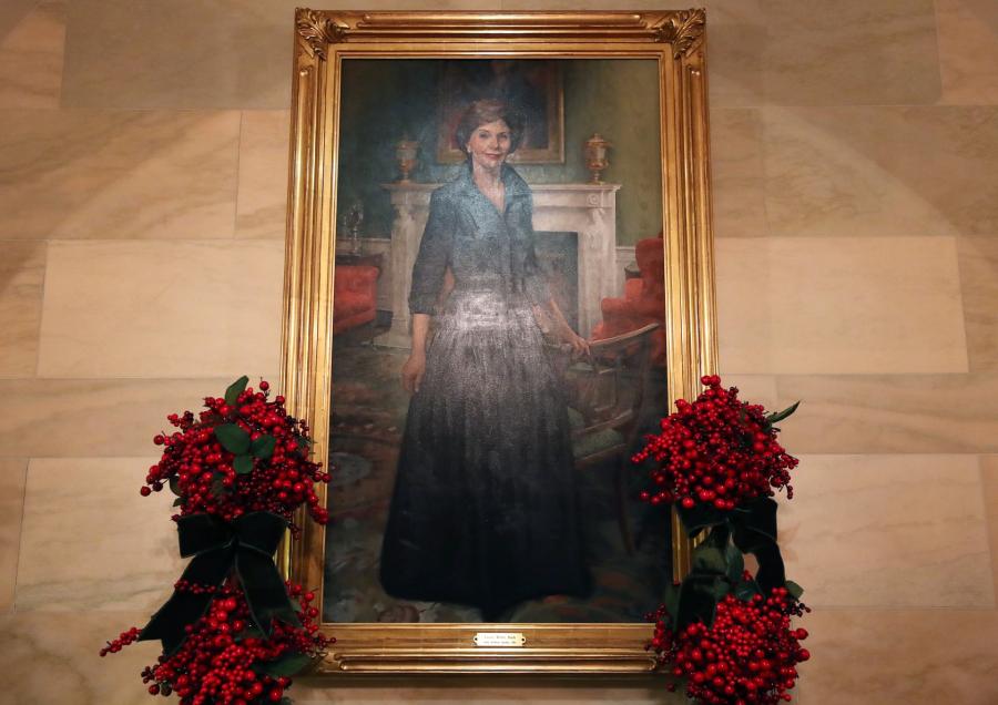 Bức chân dung của cựu Đệ nhất phu nhân Laura Bush