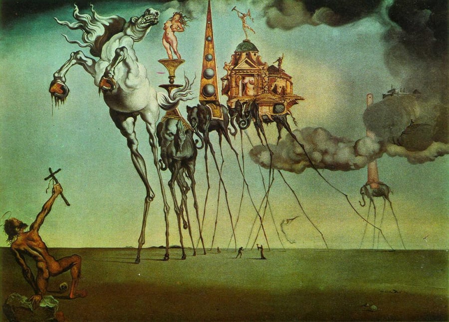 The Temptation Of St - Salvador Dali