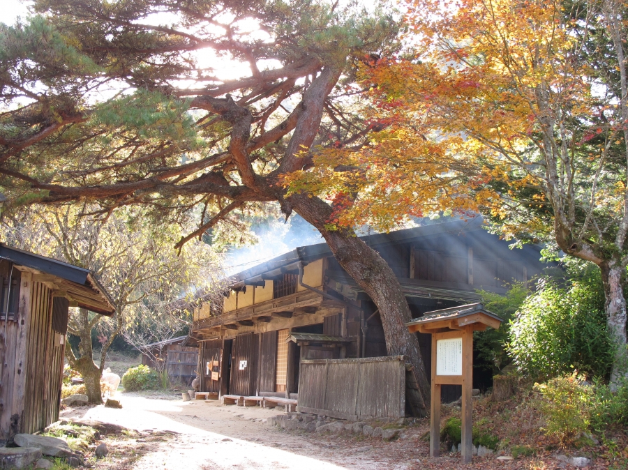 Một quán trà cổ trên đường Nakasendo, một tuyến đường lịch sử được gọi là “con đường xuyên núi”, nối Kyoto với Tokyo