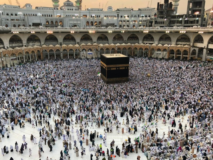 Kaaba, ngôi đền linh thiêng nhất của đạo Hồi, vào tháng 8/2018