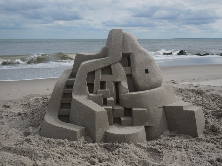 modern-architecture-sandcastles-by-calvin-seibert