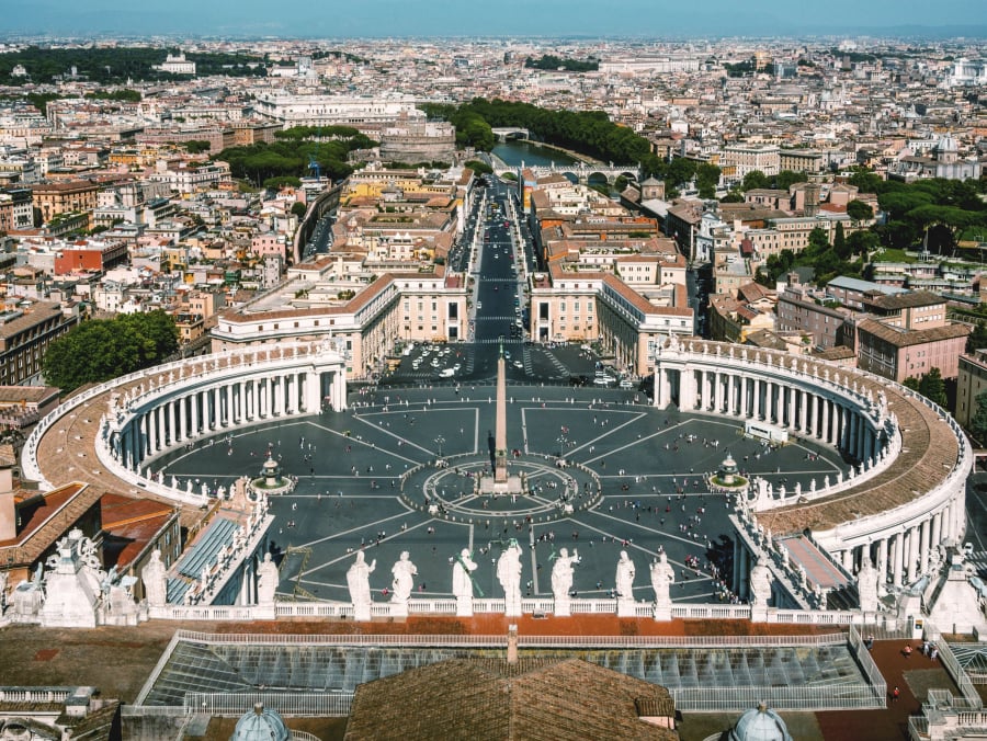 Khu Thánh địa Vatican nhìn từ trên cao