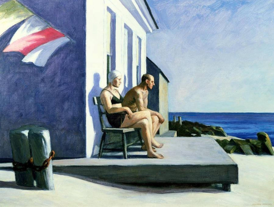 Những người ngắm biển (Edward Hopper, 1952)