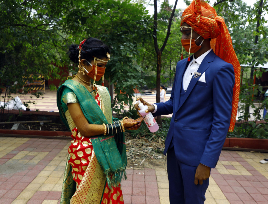 Một đám cưới thời đại dịch ở Pune, Ấn Độ