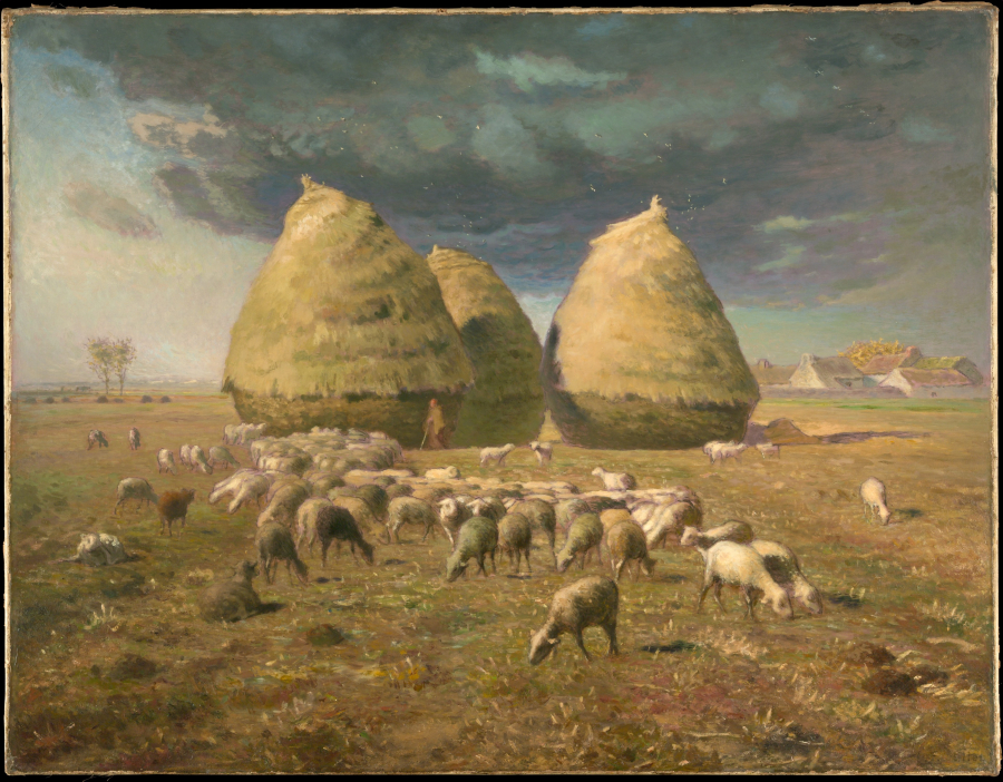 Cánh đồng cỏ khô (Jean-Francois Millet, 1873)