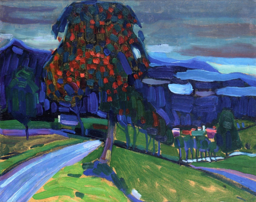Mùa thu ở Murnau (Wassily Kandinsky, 1908)
