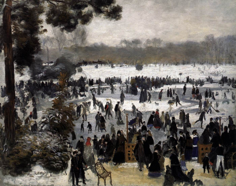 Những người trượt băng ở Công viên Bois de Boulogne (Pierre-Auguste Renoir, 1868)